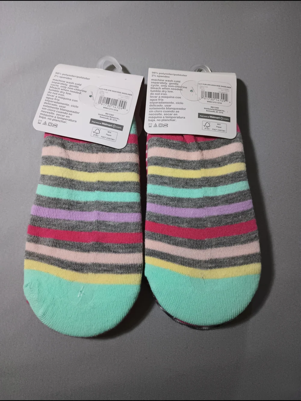Wonder Nation Girls' Cat Liner Socks (2)